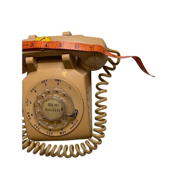 Stromberg Carlson Beige Rotary Dial Landline Telephone Vintage SC63 USA Phone - Picture 12 of 14